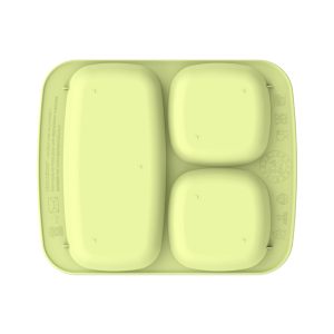 assiette plateau écoresponsable couleur pistache dessous
