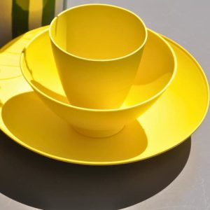 Vaisselle éco responsable - Set Essentiel BREHAT couleur mimosa